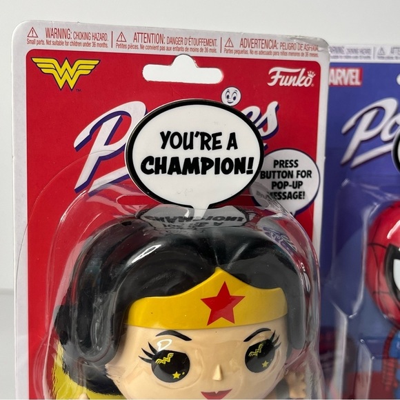 Funko Popsies Disney Spider-Man and Wonder Woman Pop Up Greetings Lot of 2 NEW - Picture 5 of 8